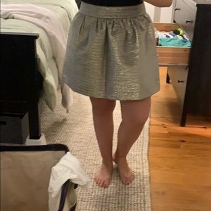 Gold metallic tulip skirt!